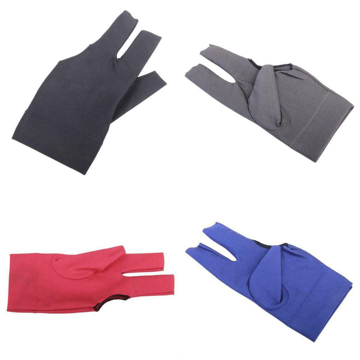 4 Colors Billiard Gloves 3 Fingertip Pool Punch Accessories