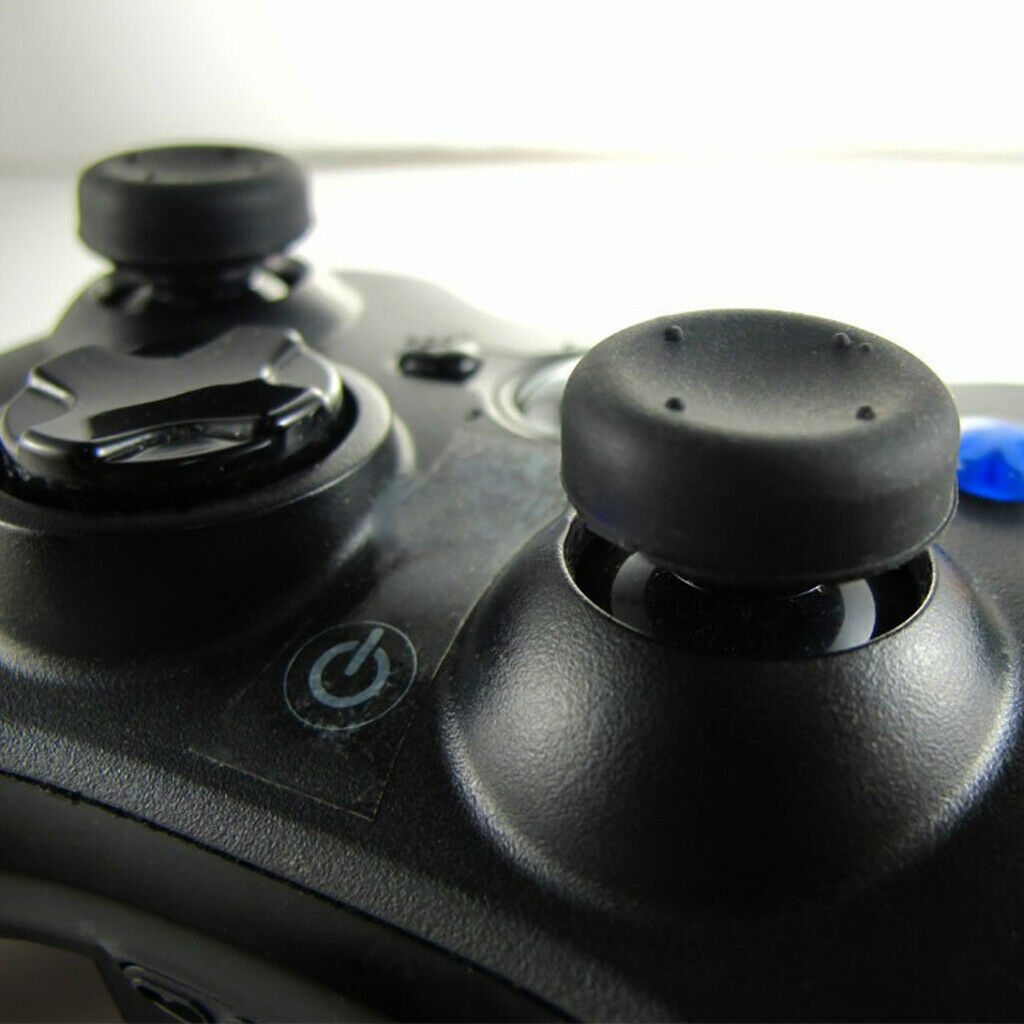 16 Pieces Silicone Precision Raised Antislip Rubber Analog Stick Grips, Game