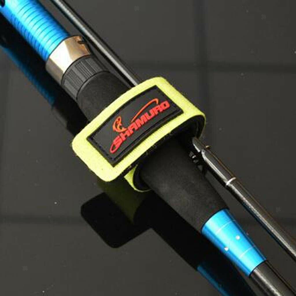 Lot 6pcs 3 COLORS Fishing Rod Bands Rod Ties