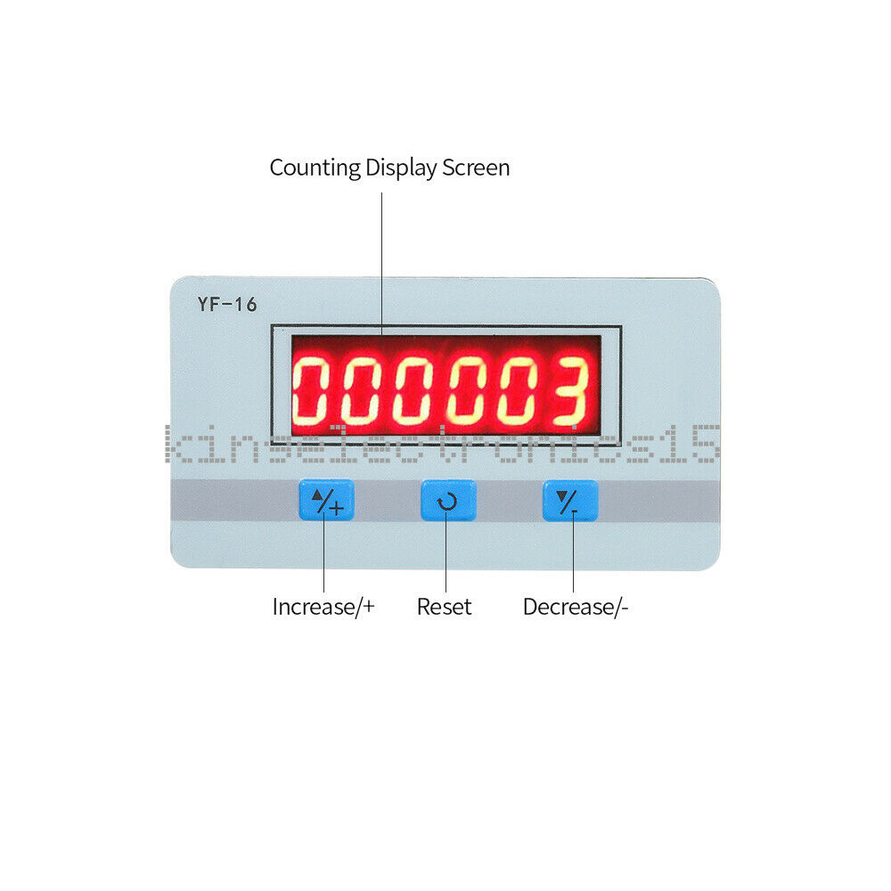 DC/AC 7-27V Mini LCD Digital Counter Module Electronic Totalizer 1~999999 Times