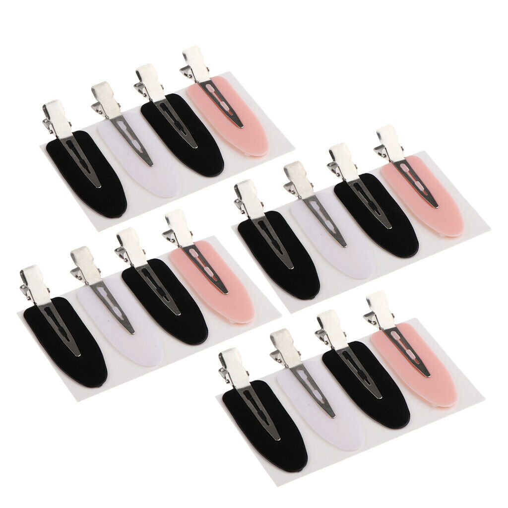 16 Pieces Durable No Bend Hair Clips Curl Pin Clips Headwear Waves Clamps