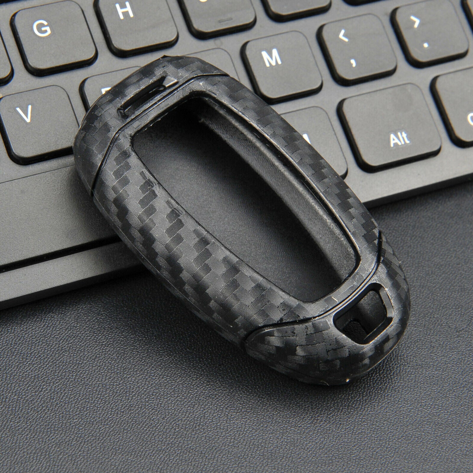 For Hyundai Accent/Santa Fe/Veloster/i30 Carbon Fiber Smart Key Chain Case Cover