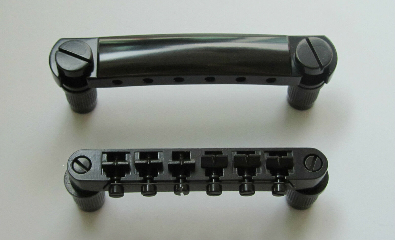 Black LP Guitar Tune-o-matic Bridge Tailpiece fits Les Paul