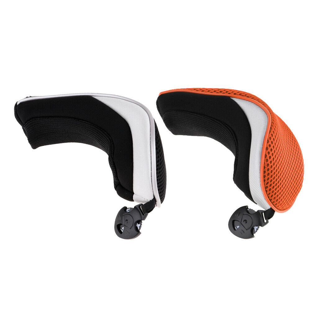 2pcs Universal Golf Hybrid Utility Club Headcover Head Cover Gift & No. Tag