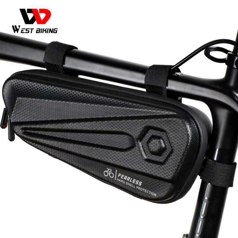 Waterproof Bike Top Tube Bag EVA Hard Shell Frame Bag for Cycling Handlebar Box