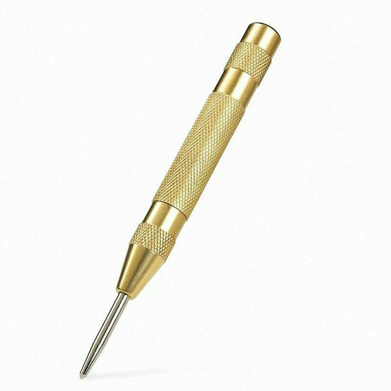 5'' Automatic Center Pin Punch Strike Spring Loaded Marking Starting Holes Tool