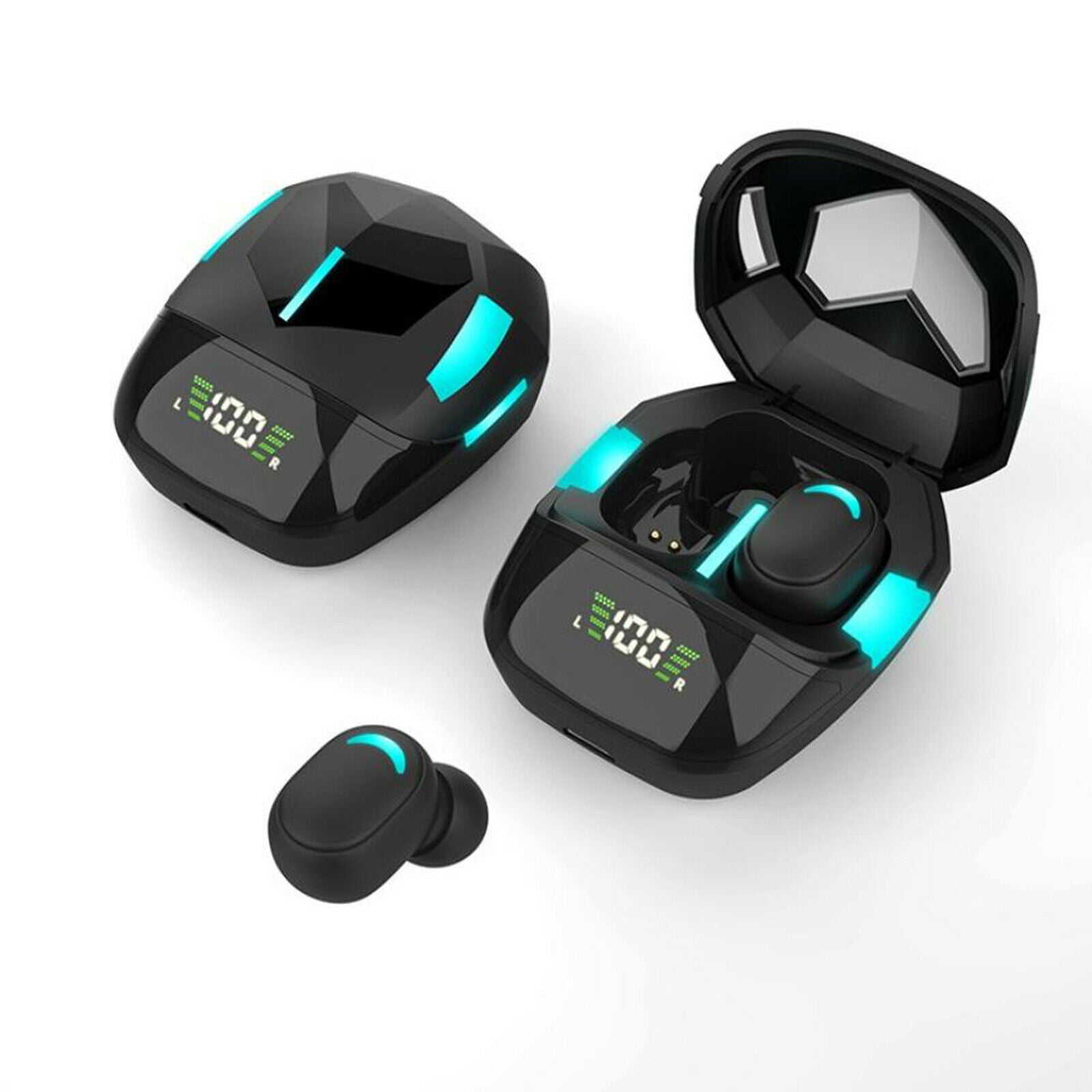 Game Wireless Earbuds Bluetooth 5.1 Premium Sound for Sport Waterproof