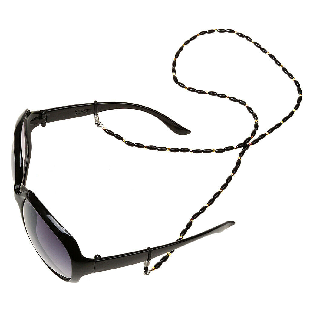 Adjustable Eyeglasses Holder Strap Beaded Neck Cord Sunglasses String Lanyard -