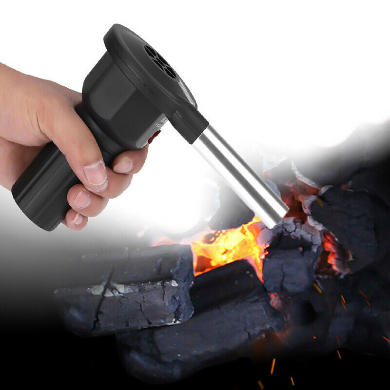 Outdoor Camping Picnic Charcoal Grill Barbecue Mini BBQ Fan Air Blower