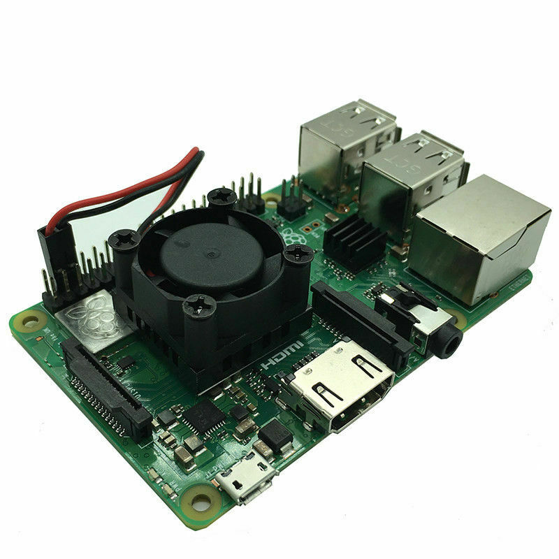 Cooler Kit For Raspberry Pi 3 B+, Cooling Fan + Aluminum Heatsink ( 25*25*16mm )
