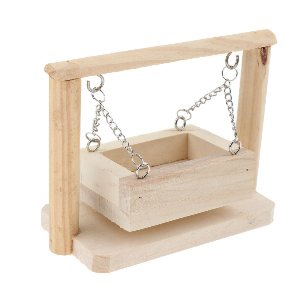 Wooden Platform Hamster Swing for Mouse Chinchilla Gerbil Hamster Kits for Small