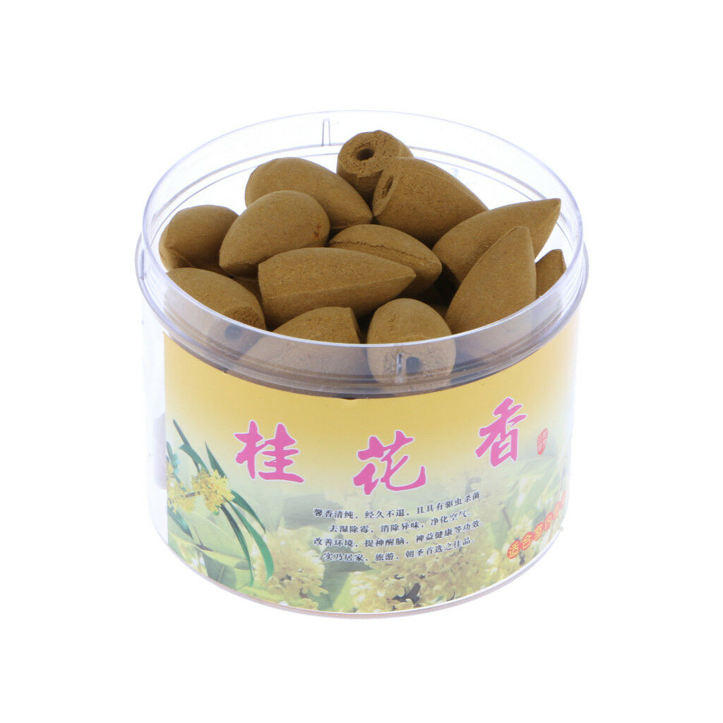 Tower Incense Smoke Bullet Incense Cones Backflow Aromatherapy_Osmanthus