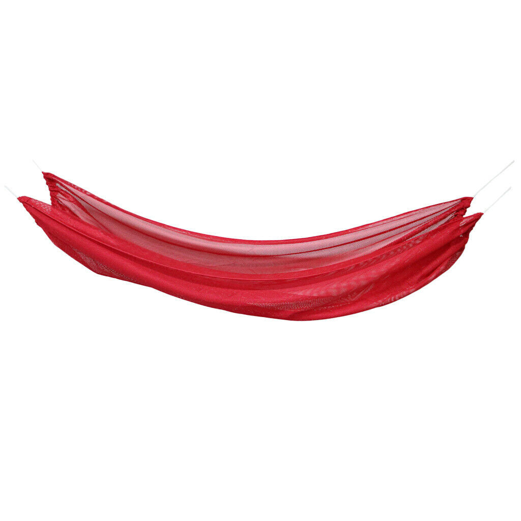Foldable Outdoor Camping Sleeping Swing Hammock Hanging Bed Red 210x150cm