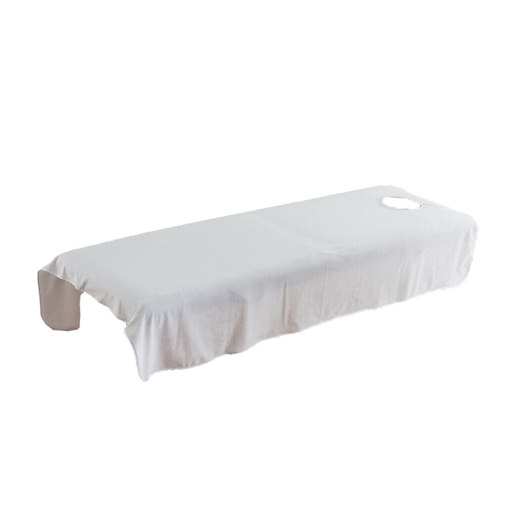 2pcs/set Massage Table Sheets Cosmetic Beauty Hotel Face Bed Covers White