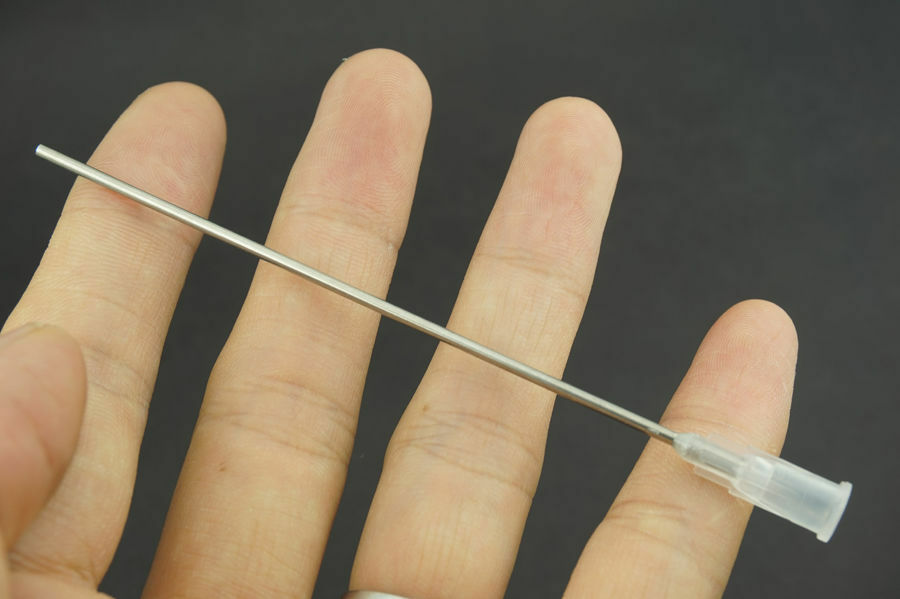 10PCS Blunt Dispensing Needles Syringe Needle Tip For Ink Glue Liquid 100mm 16G