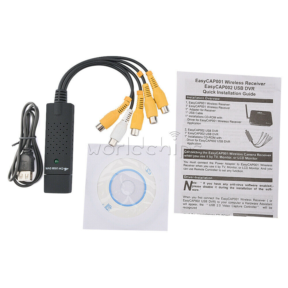 4 Channels Usb 2.0 Audio Capture Adapter For PC + Notebook Video Capture Stick