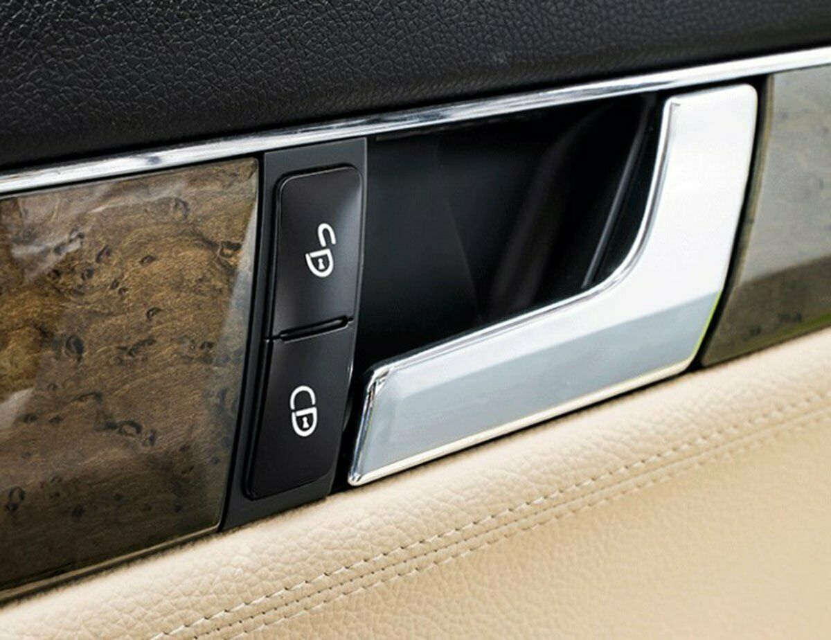Car Door Lock Unlock Switch Button Cover for Mercedes Benz C E Class W204 W212