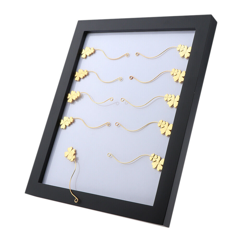 Wood Frame False Eyelash Storage Case Lash Extension Organizer Display Stand F