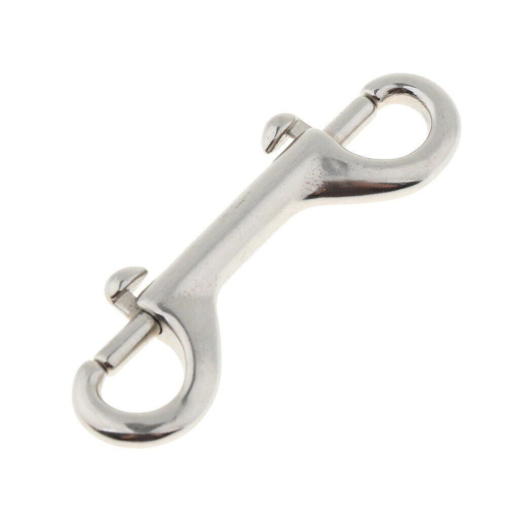 Stainless Steel Snap Hook Key Holder Brass Clip Keychain Spring Buckle