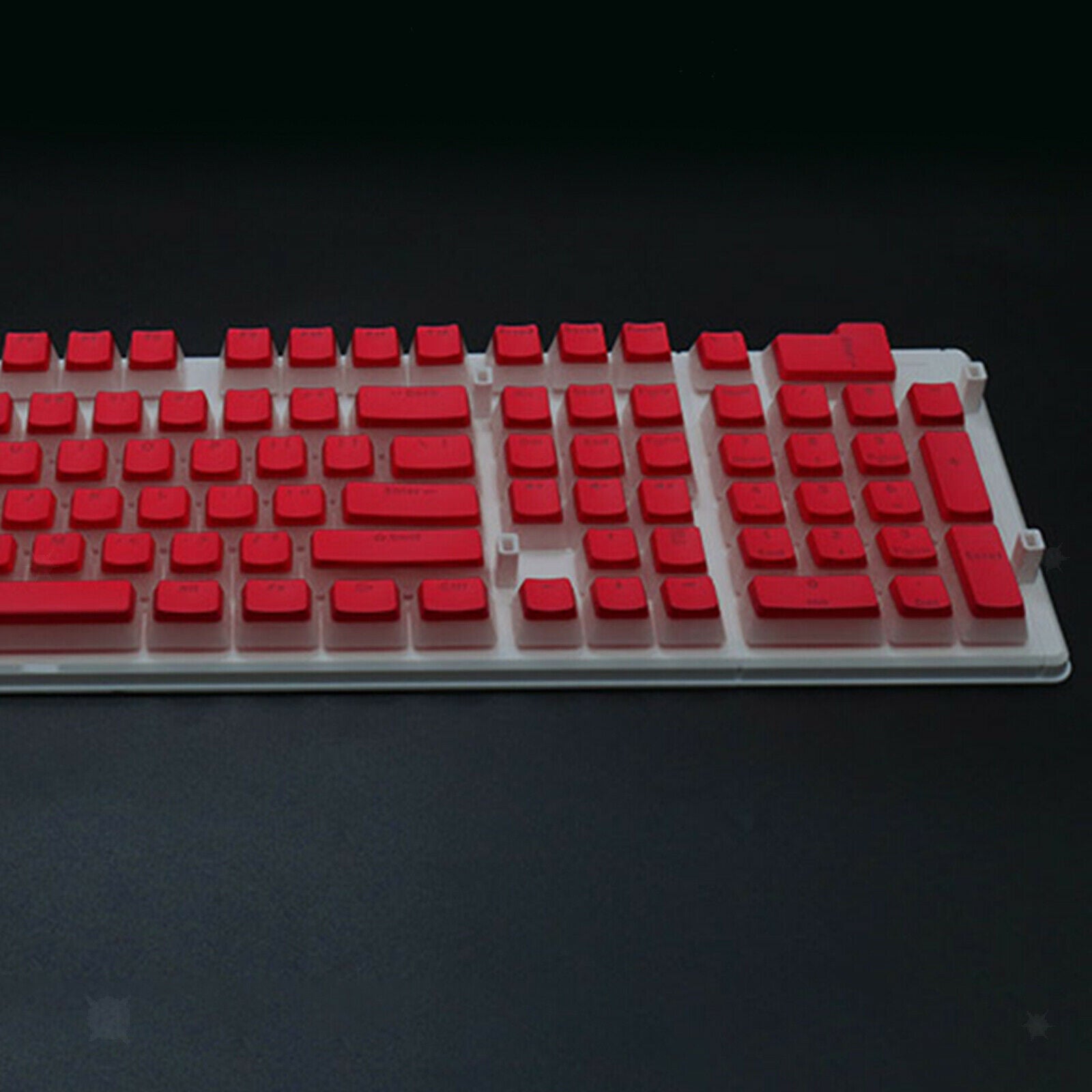 Pudding Keycaps Gaming Key Caps DIY for Cherry MX Mechanical Keyboard Red