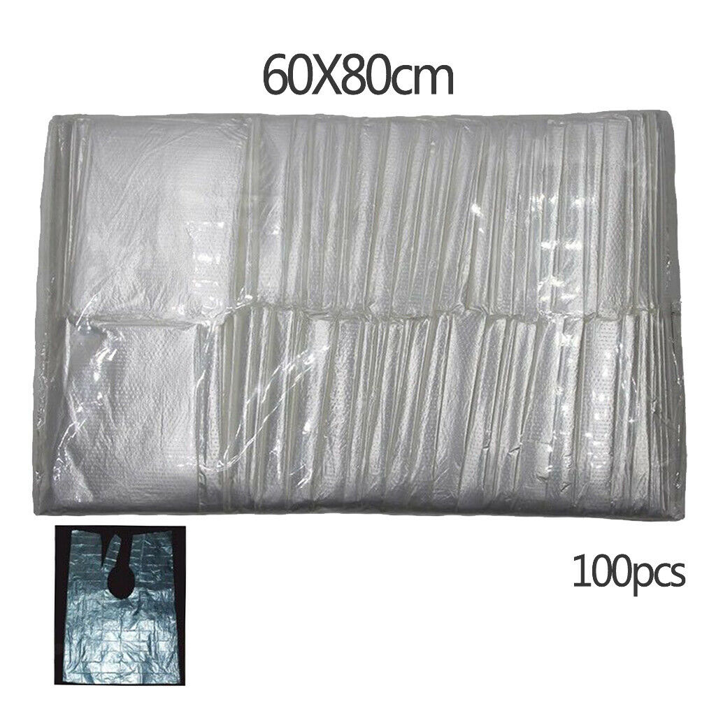 100pcs Hair Cutting Cape Stylist Cloak Apron Bib Cover Clips Clamps Comb