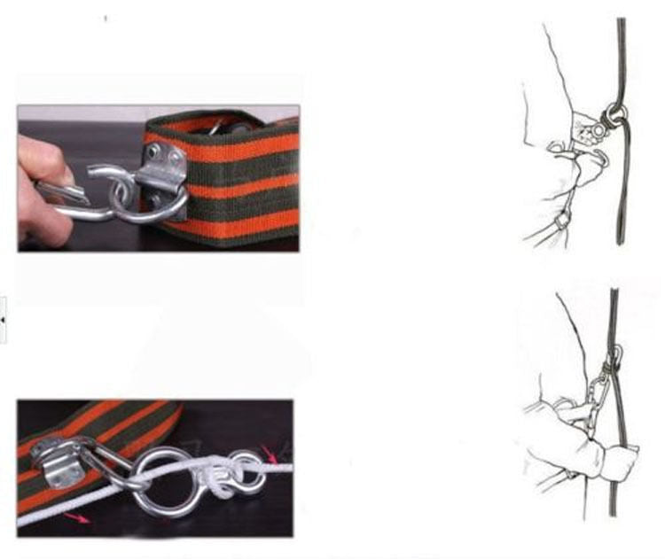Sports Blue Climbing Equipment Eight Rings 35 KN 8 Style Carabiners