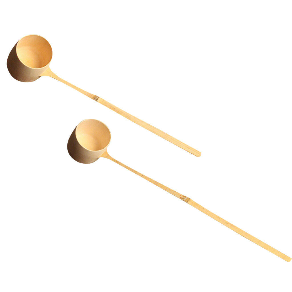 2pcs Water Dipper Water Ladle Wine Spoon Scoop Japanese Tea Ceremony Tool