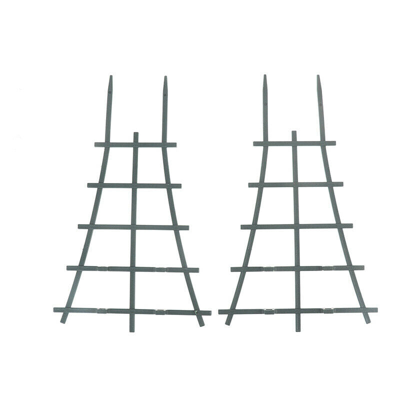 2Pcs Garden Mini Climbing Trellis DIY Plastic Potted Plant Support Trellises Rf