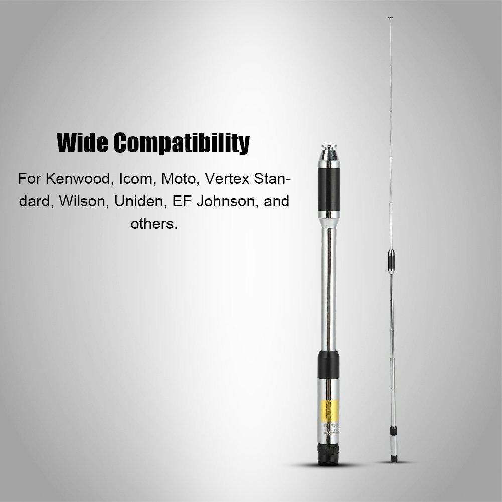 Walkie Talkie Antenna BNC Male Telescopic Antenna for Two-way Radio Icom IC-V8