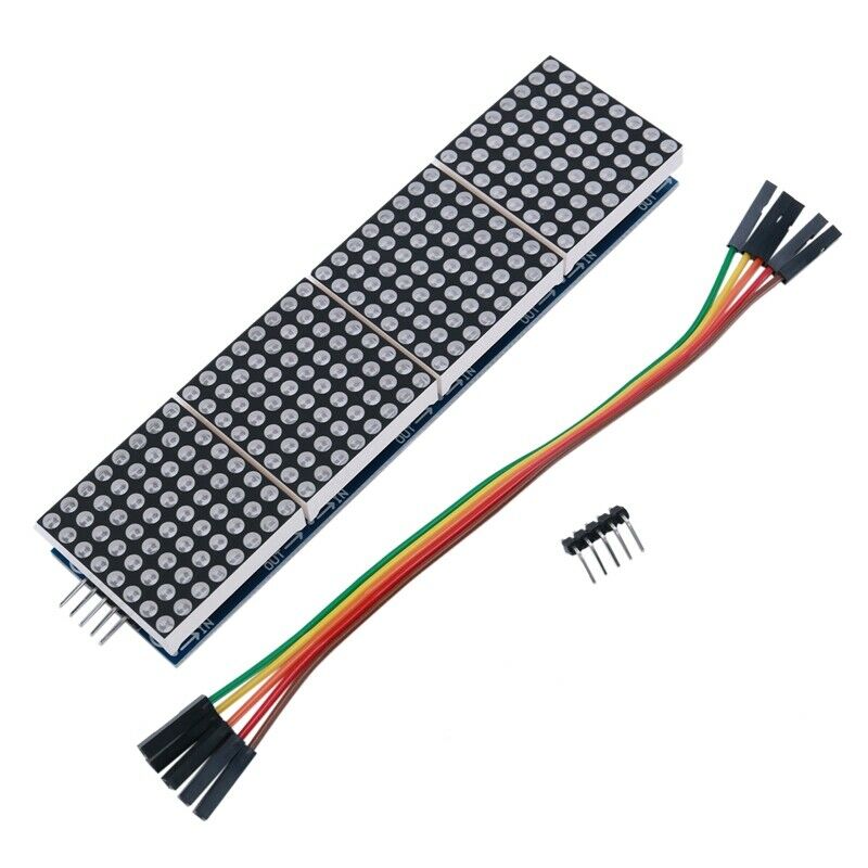 4 in 1 Dot Matrix MCU LED Display Modules DIY Set for Arduino 5 PC connection S5
