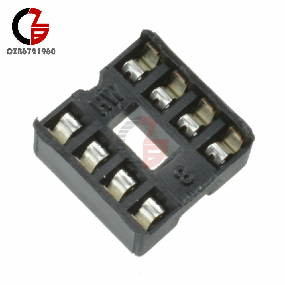 50PCS 8-Pins DIP IC Sockets Adaptor Solder Type Socket