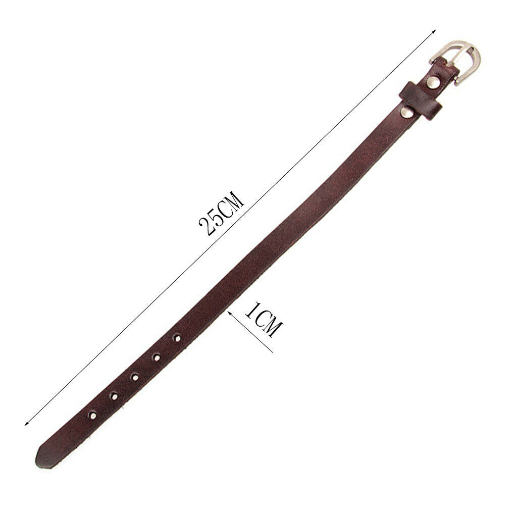 2 Pieces Chic Cow Leather Wristband Cuff Bracelet Bangle Charm Women Jewelry