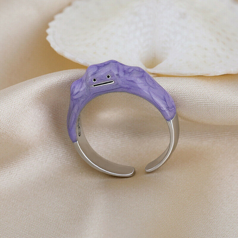 Korean Open Rings Dreamy Purple Cute  Monster Ring Women Girls Jewel.l8