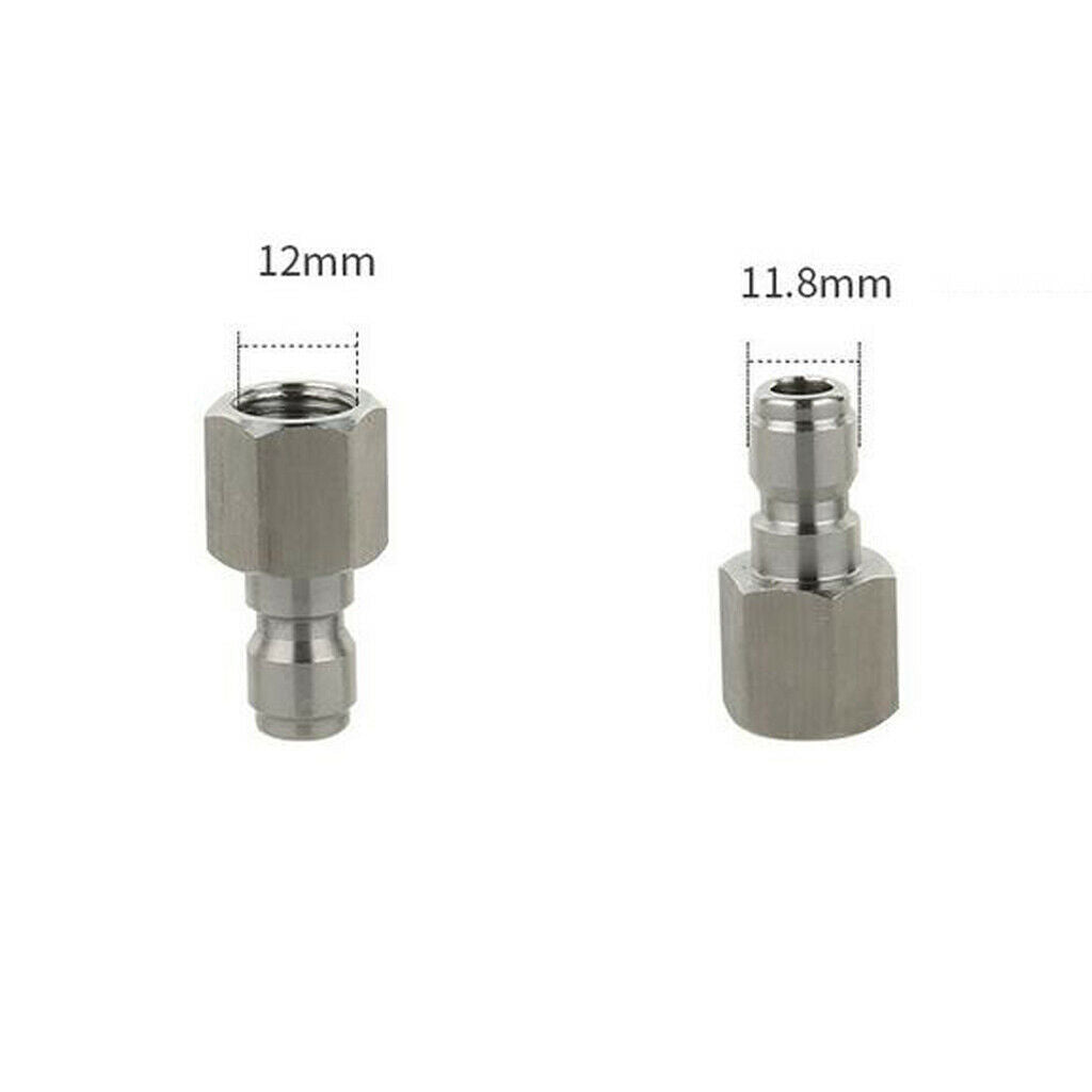 4-Pack Pressure Washer Hose Connector 1/4" G Quick Coupler Male & Female
