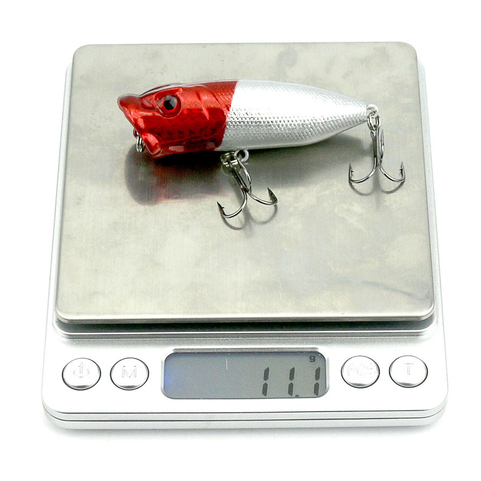 6.5cm 5pcs Topwater Popper Minnow Freshwater Fishing Lures Bass Bait Tackle Hook