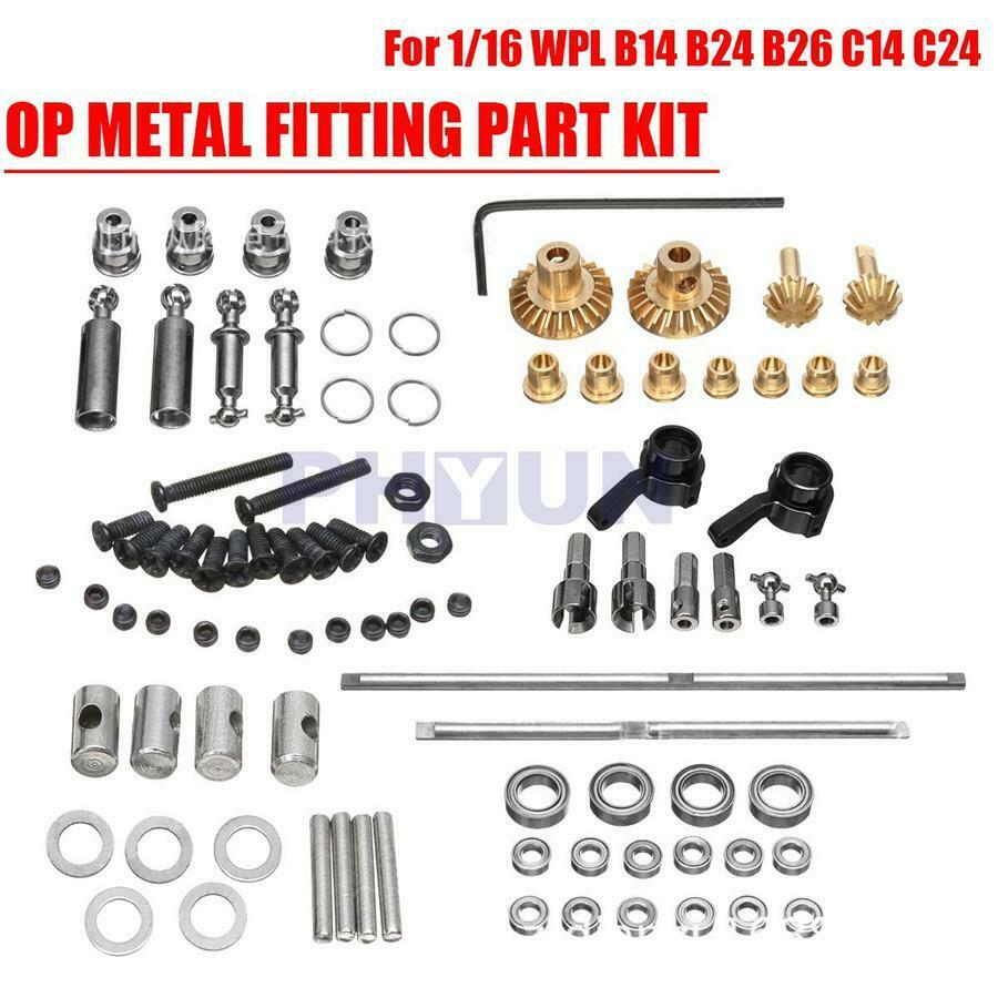 1 Set OP Metal Spare Fitting Part Kit For 1/16 WPL B14 B24 B26 C14 C24 Durable
