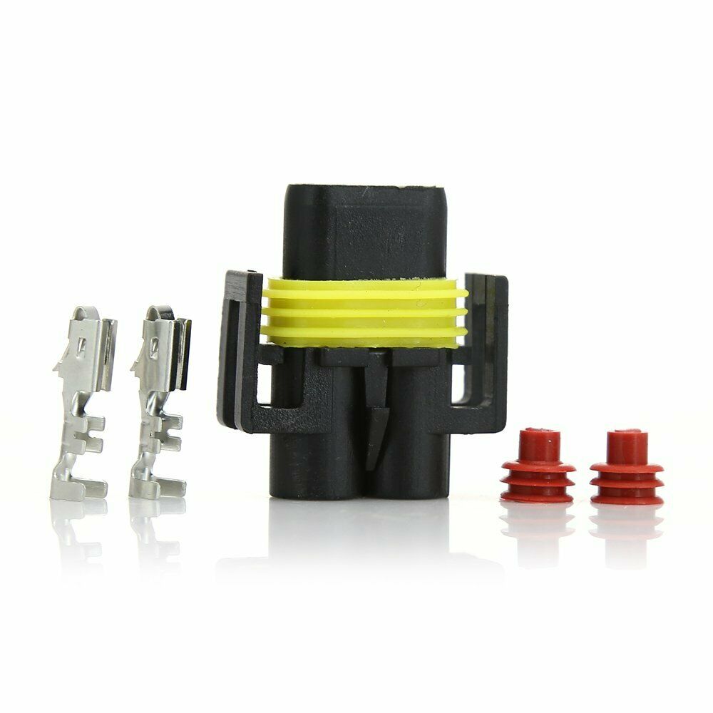 2X H8 H9 H11 HID Bulb Connector Female Socket Plug fit Xenon HID H27 880 881
