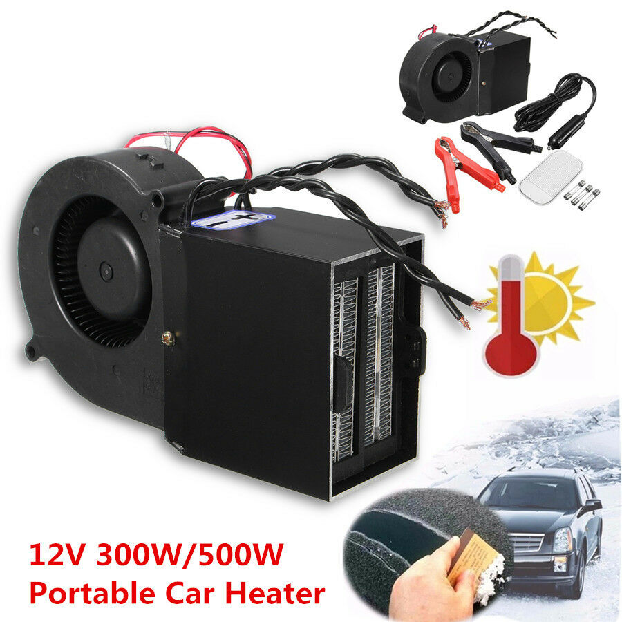 12V 300W 500W Auto Car Adjustable Electrical Heating Heater Fan Window Defroster