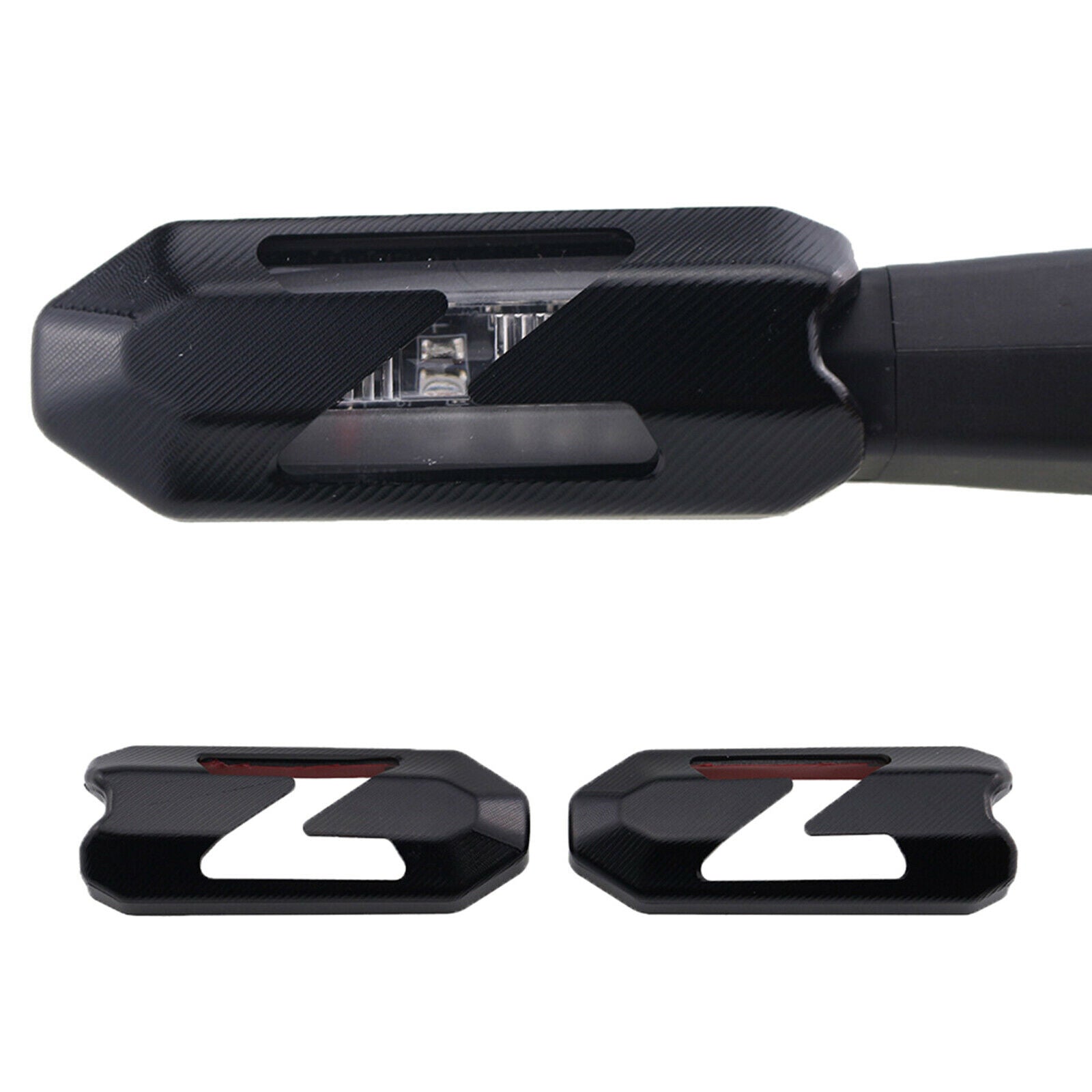1 Pair Turn Signal Light Cover for KAWASAKI Z900 VERSYS 1000/S/LT Black