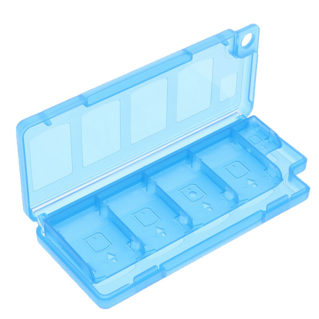10 Slot Game Card Storage Case Holder Protector Box for Nintendo Switch Blue