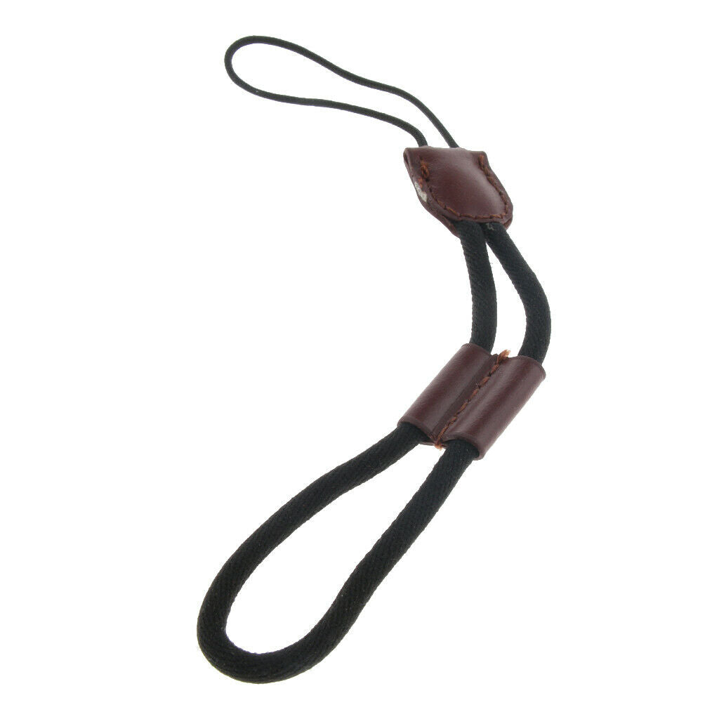 Camera Nylon Hand Wrist Strap Lanyard with PU Leather for Micro SLR Camera -