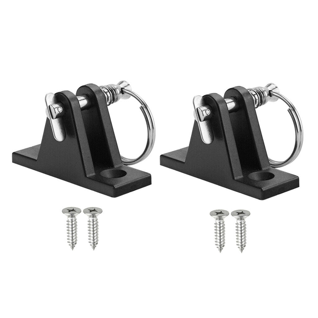 2X Boat Marine Nylon Deck Hinge Fitting with Quick Release Pin Bimini Top