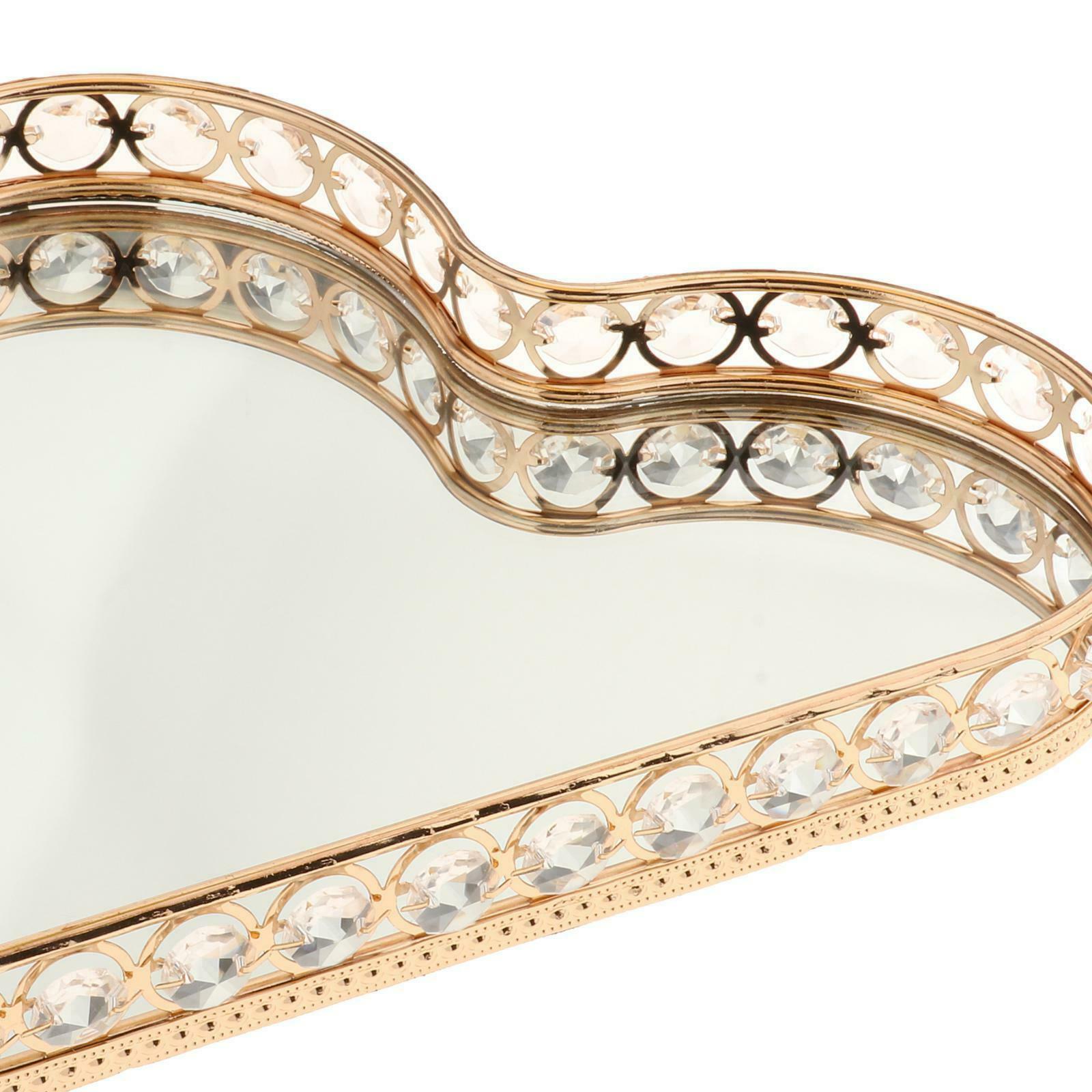Tray Perfume Vanity Metal Decorative Tray Jewelry Perfume Organizer
