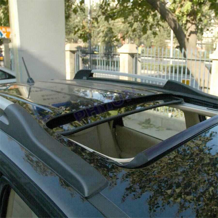 Car Roof Rack Rail End Cover Shell Replacement Black For Hyundai Tucson 2004-08