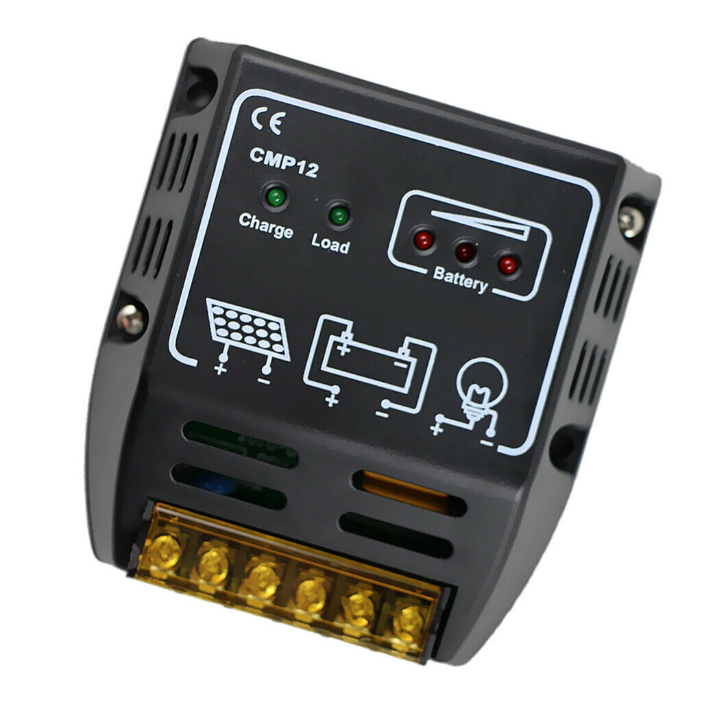 2Pcs 12V/24V Solar Battery Charge Controller