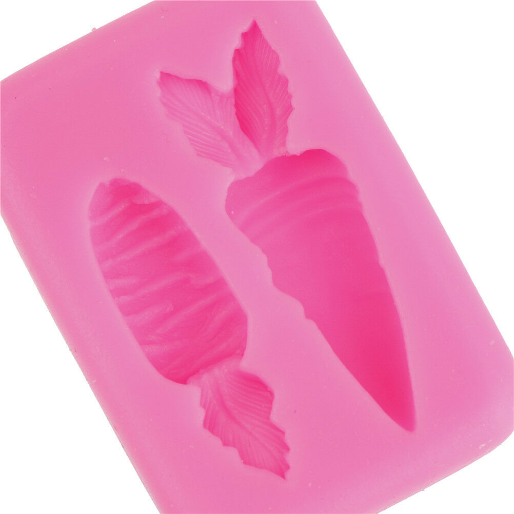 Casual Carrot Vegetables Silicone Mold Decoration tools Clay Push Mold、N.l8