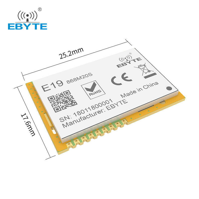 868MHz Transceiver SPI E19-868M20S 20dBm 868MHz SX1276 Long Distance LoRa Module