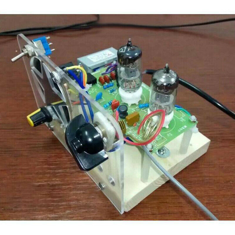 220V Electronic Vacuum Super Regenerative FM Tube Radio Receiver DIY Kit 6J1+6J1
