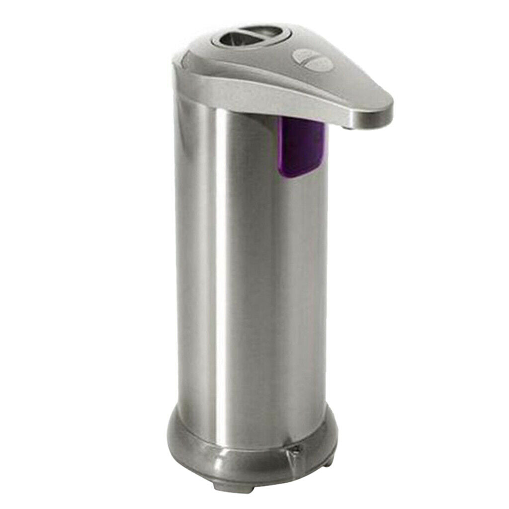 Stainless Steel Automatic Liquid Soap Dispenser, Waterproof Base Touch Free