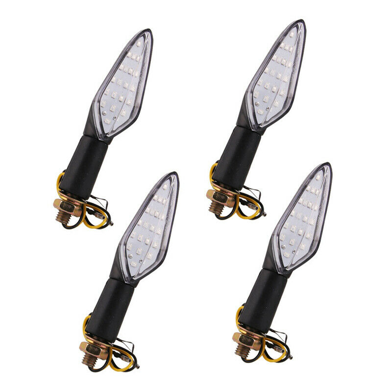 4pcs Motorcycle Electric Scooter Bike LED Turn Signal Light Waterproof Tail Lamp